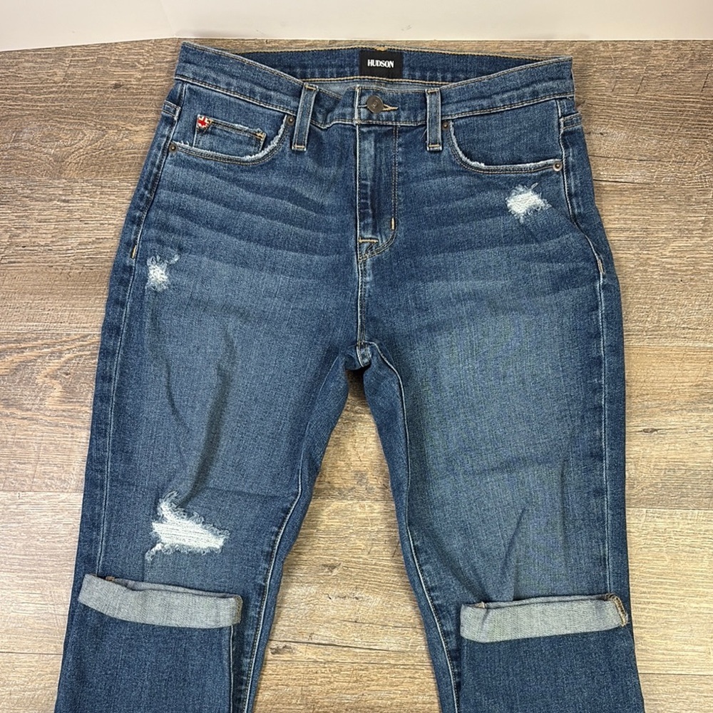 Hudson NATALIE Mid Rise Slim Boyfriend Jeans Size 28